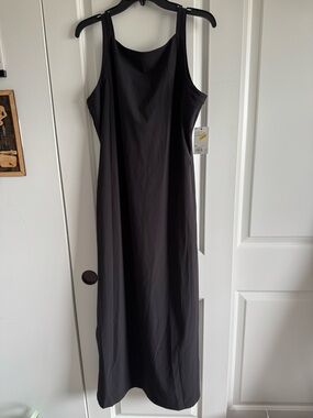 Women's Black Sleeveless Maxi Dress — Minimal Elegant Slip